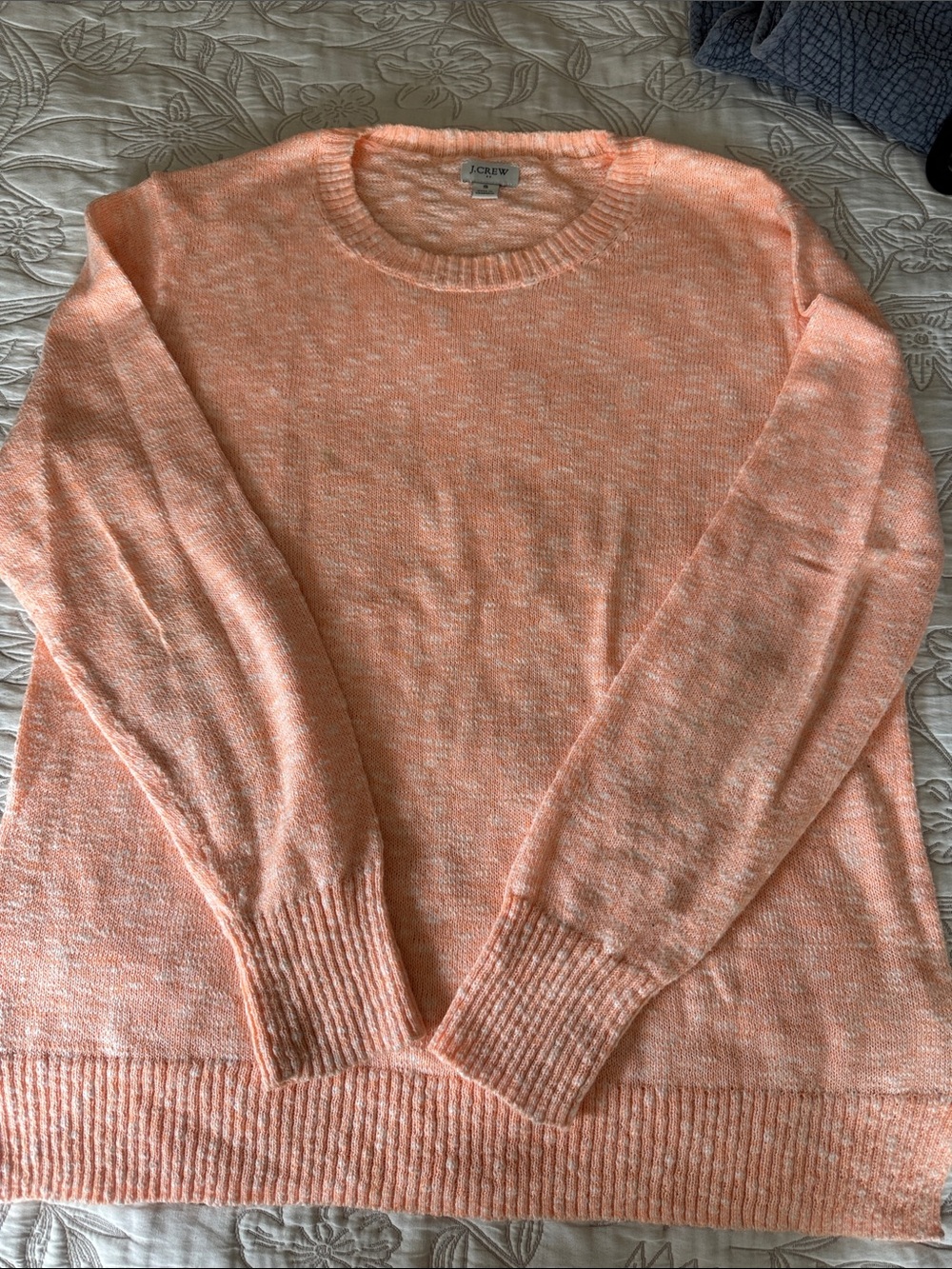 J. Crew Women’s Peach Heather Crewneck Sweater size S